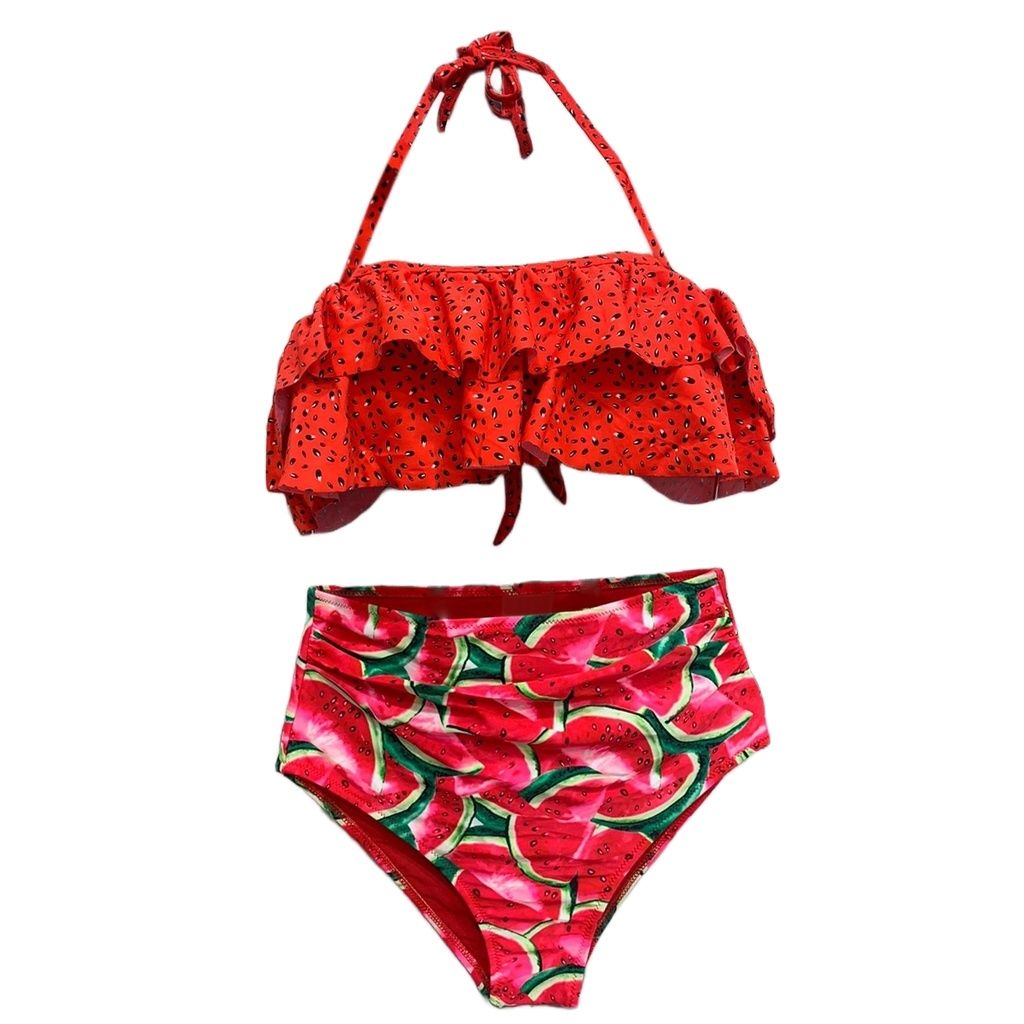 Biqu-ni-Estampado-Resistente-Semi-Al-m-de-Calcinha-Cintura-Alta-Cal-a-Quente-Com-Babados-3