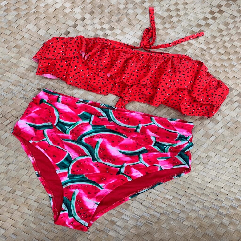 Biqu-ni-Estampado-Resistente-Semi-Al-m-de-Calcinha-Cintura-Alta-Cal-a-Quente-Com-Babados-5