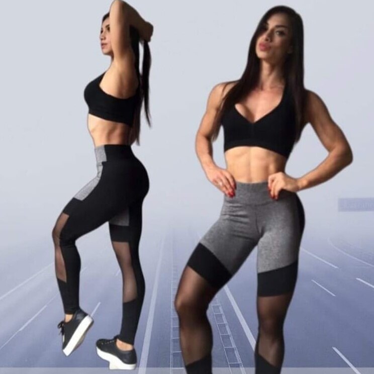 Cal-a-Legging-Fitness-Cintura-Alta-Suplex-Com-Tule-5