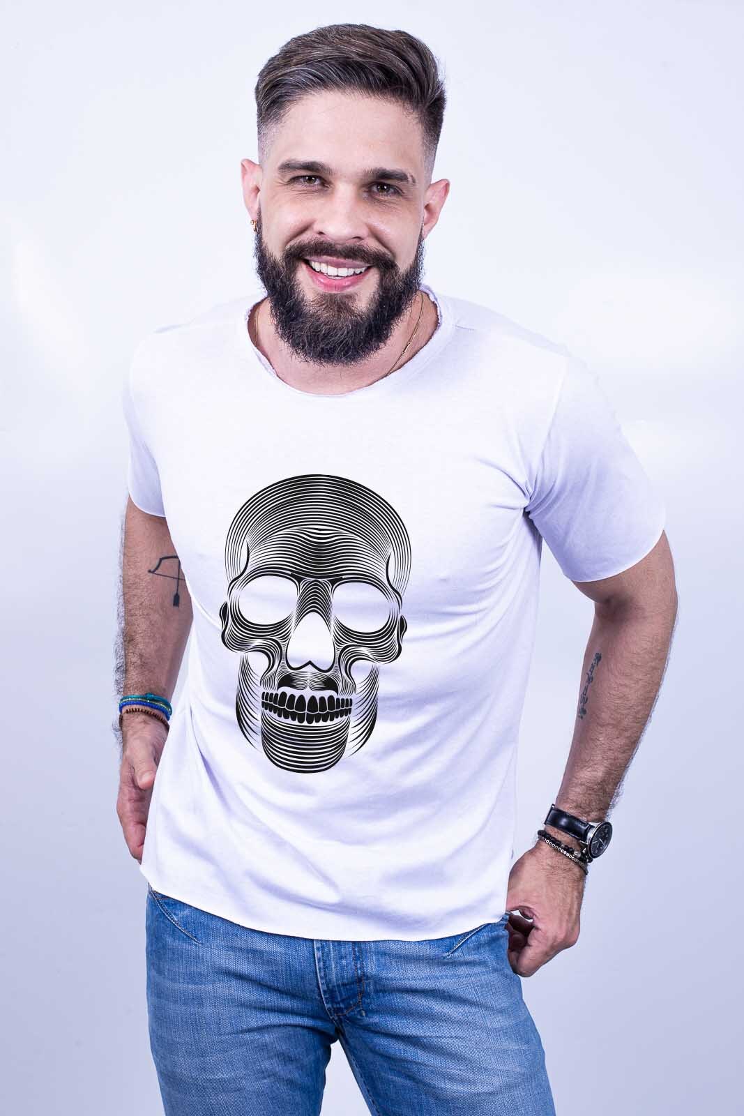 Camiseta-Bilhan-Caveira-Abstrata-Camiseta-Masculina-Manga-Curta-Camiseta-Estampada-Moda-Masculina-Frete-Gratis-2
