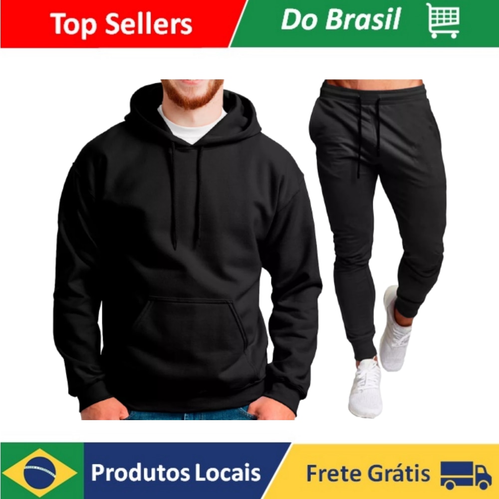Conjunto-Cal-a-e-Blus-o-de-Moletom-Grosso-Frio-Inverno-Sem-Estampa-Liso-Barato