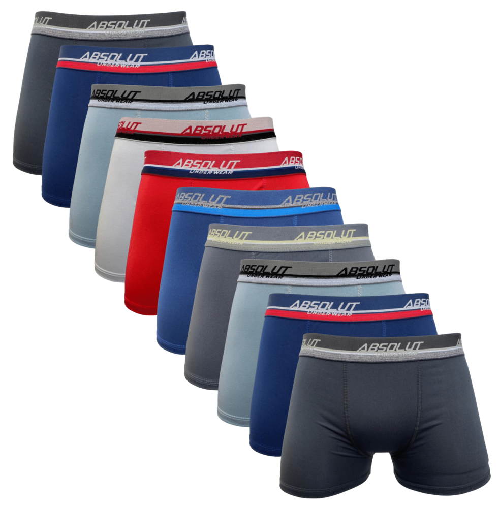 Cuecas-Boxer-Kit-10-Lisas-Sortidas-Tecido-Microfibra-Confort-vel-Forro-Algod-o-Absolut-Original-Revenda