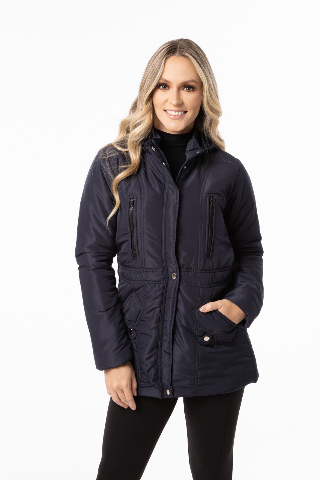 Jaqueta-Casaco-Sobretudo-Acolchoado-Bolso-com-Z-per-Capuz-Remov-vel-Frio-Inverno