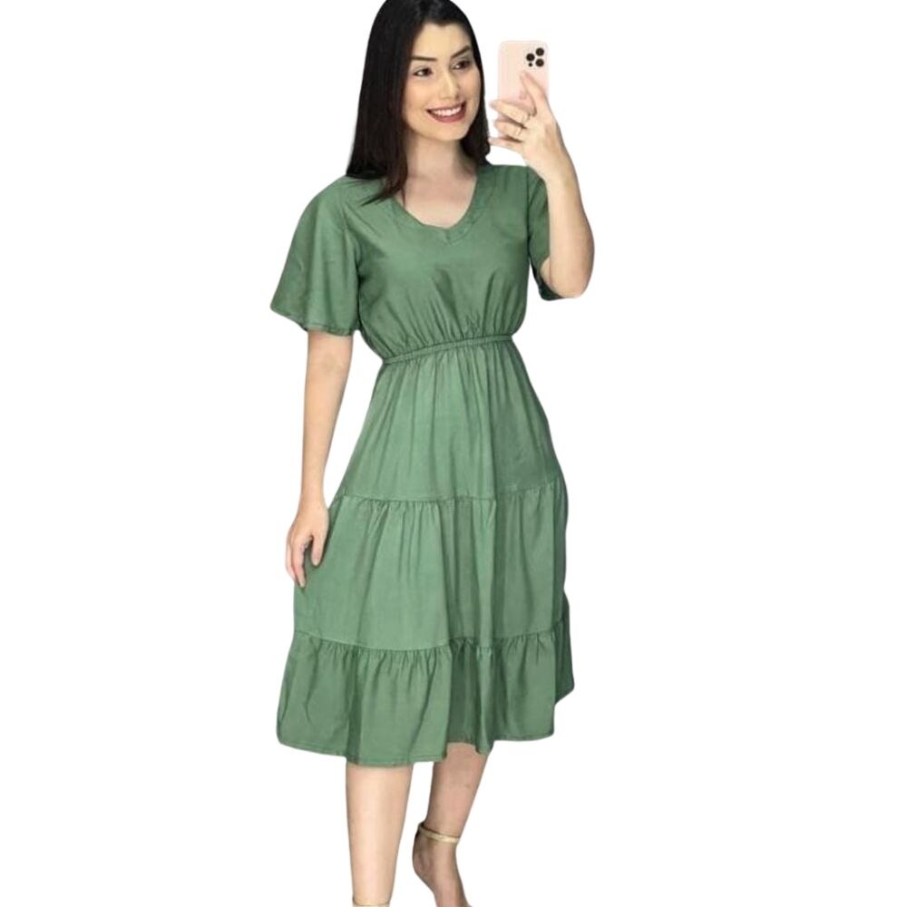 Kit-3-Vestido-elegante-adulto-mulher-moderna-liso-no-joelho-4