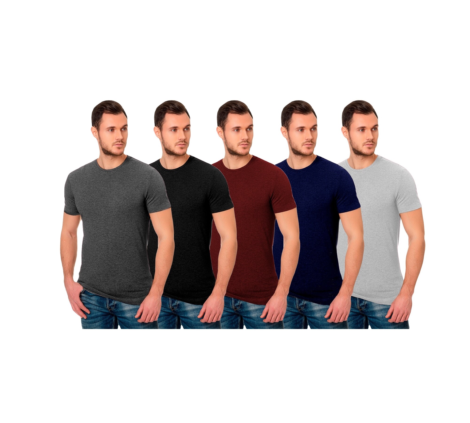 Kit-5-Camisetas-de-Algod-o-B-sica-Fio-30-1-Premium-Atacado-Varejo-Tecido-Macio-1