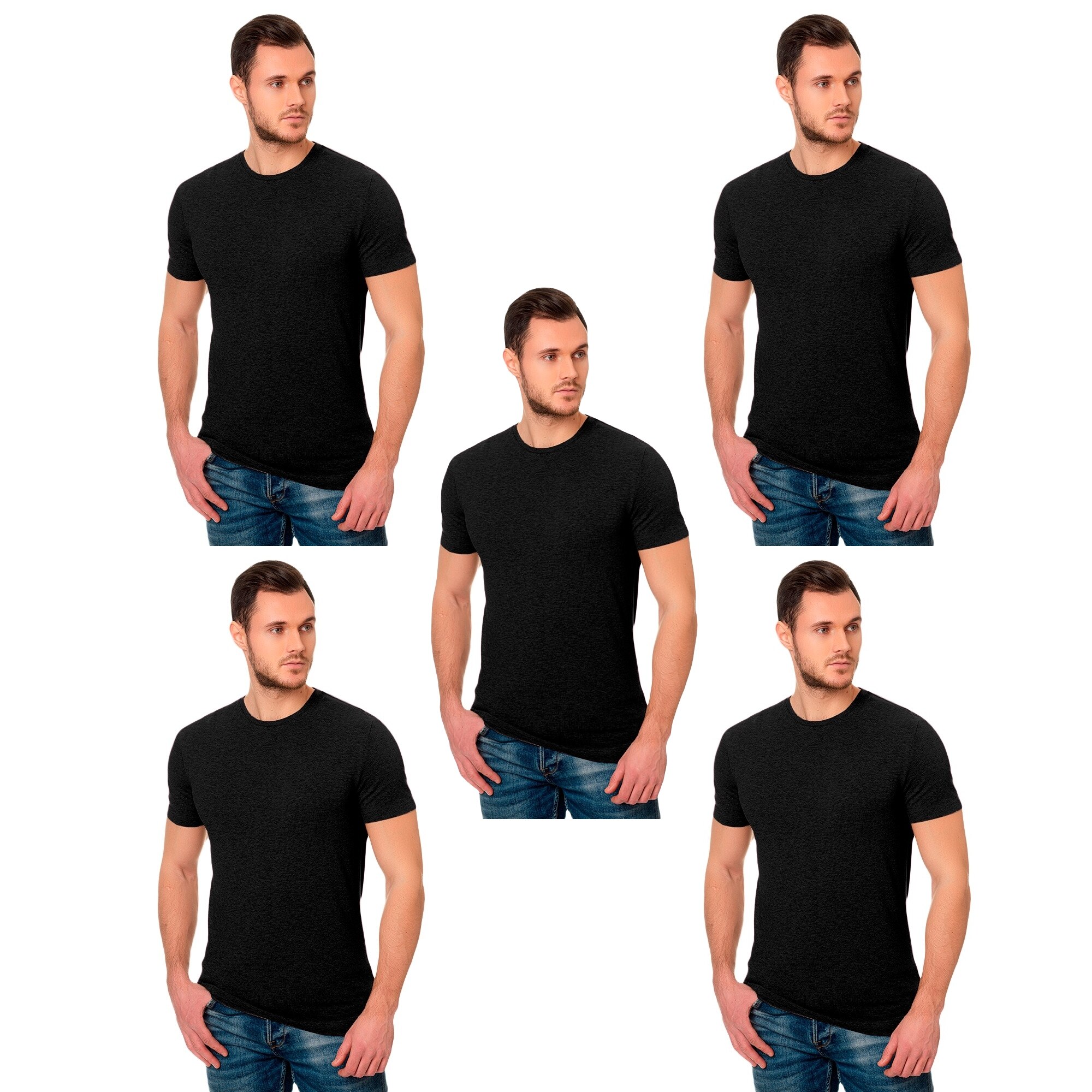 Kit-5-Camisetas-de-Algod-o-B-sica-Fio-30-1-Premium-Atacado-Varejo-Tecido-Macio-3