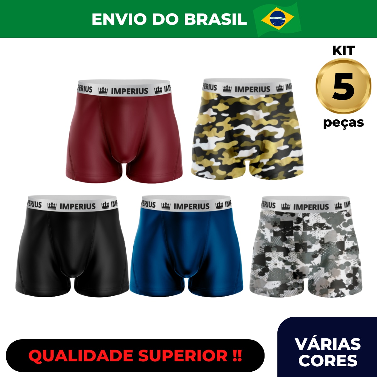 Kit-5-Cuecas-Box-Boxer-El-stico-Acetinado-Qualidade-Superior-Confort-vel-Forro-100-Algod-o