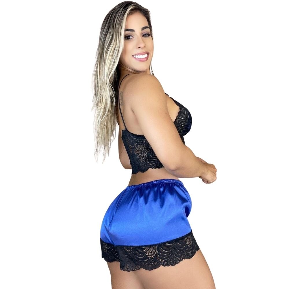 Kit-6-Conjuntos-feminino-Baby-doll-cetim-liso-com-renda-5