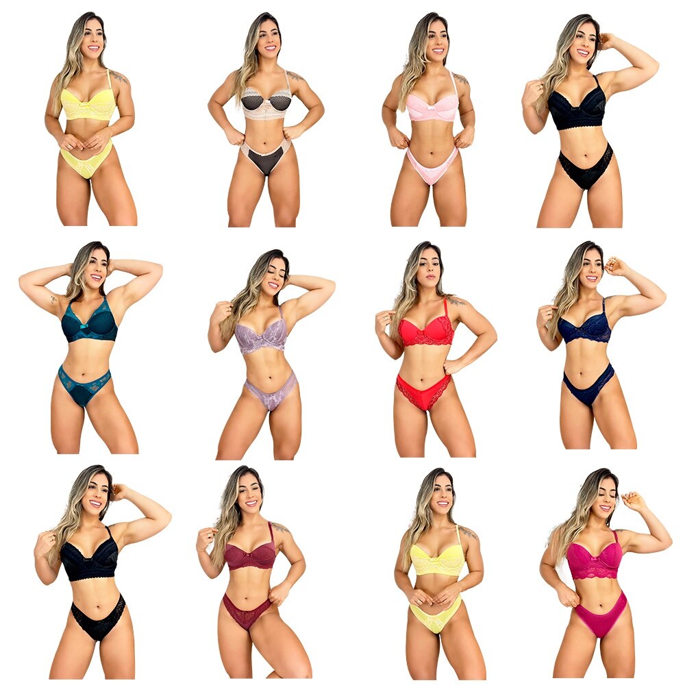Kit-com-3-Conjuntos-Lingerie-Calcinha-e-Suti-com-Bojo-Renda-Sexy-Luxo-Atacado-Cores-Variadas-2