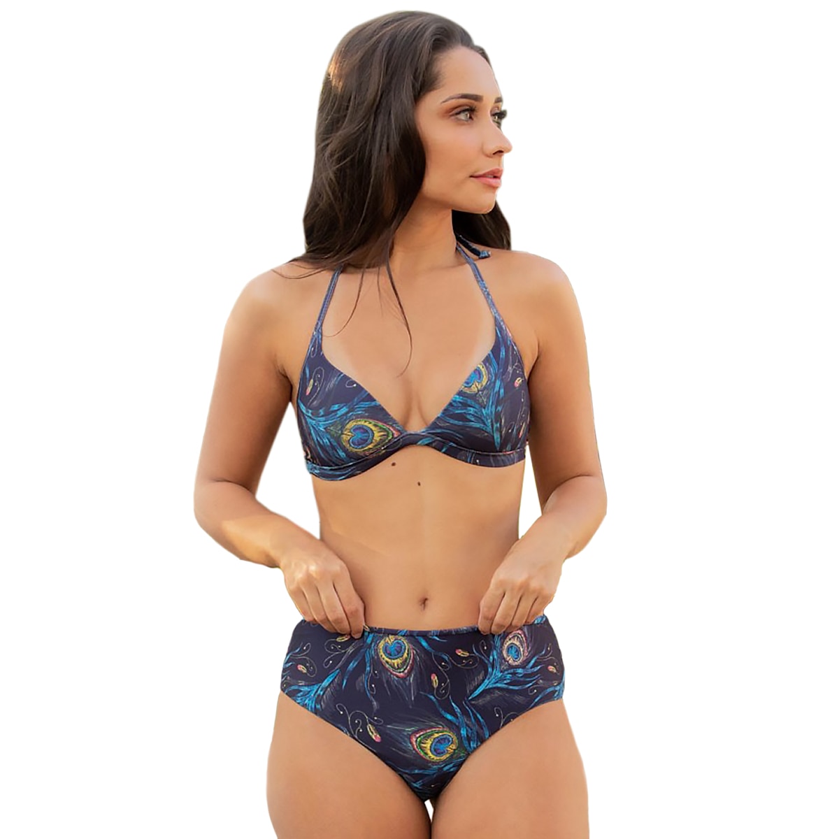 RIKINTE-Biquini-Marquinha-do-Bronze-com-Bojo-Cintura-Alta-Azul-Marinho-Plus-Size