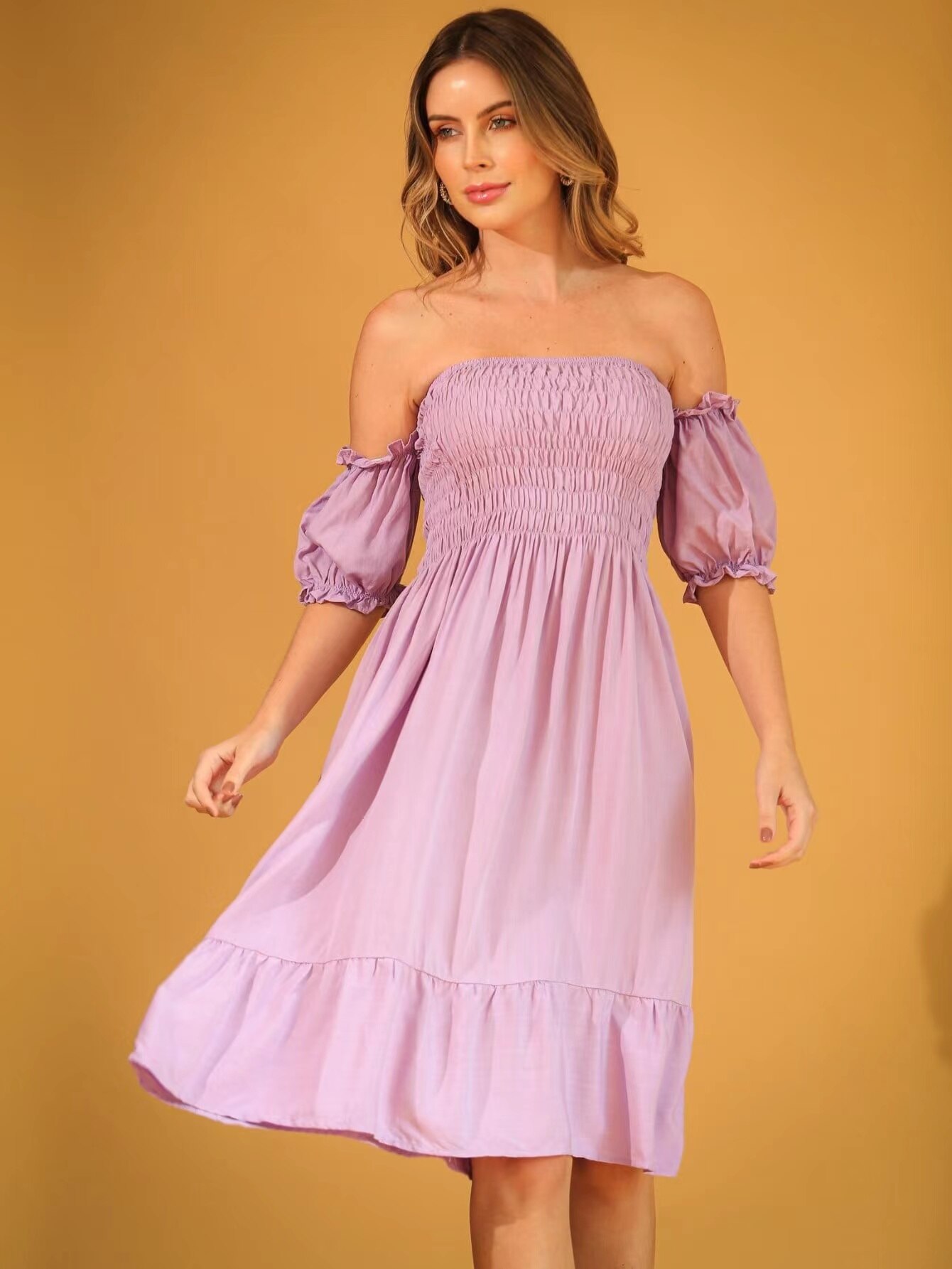 Vestido-Curta-Manga-curto-Flare-Elastex-Ciganinha-4