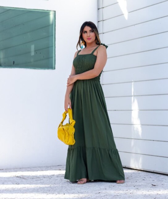 Vestido-Longo-Em-Lastex-Com-Al-a-Em-Tiras-De-Amarra-3