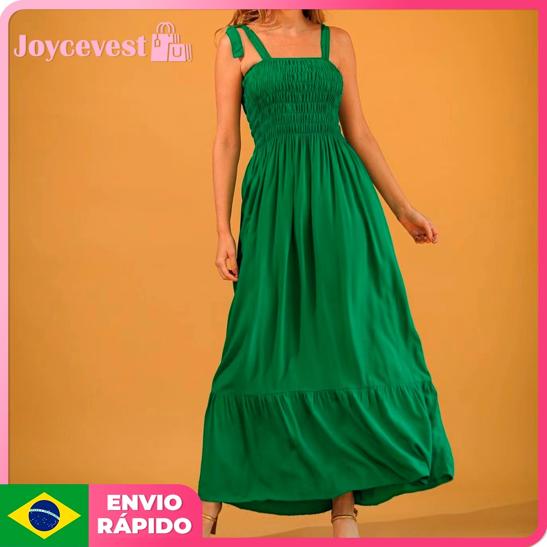 Vestido-Longo-Em-Lastex-Com-Al-a-Em-Tiras-De-Amarra-Mais-Cores