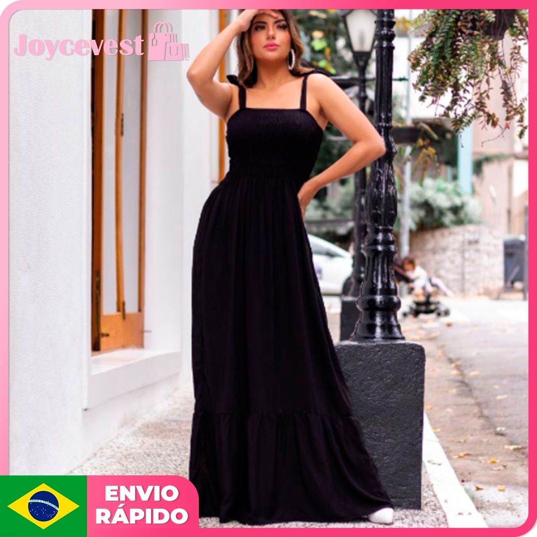 Vestido-Longo-Em-Lastex-Com-Al-a-Em-Tiras-De-Amarra