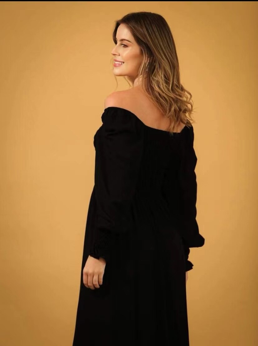 Vestido-Longo-Manga-Longa-Flare-Elastex-Ciganinha-Novidade-4